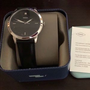 NWT 🎄FOSSIL diamond men watch 🎄🎄